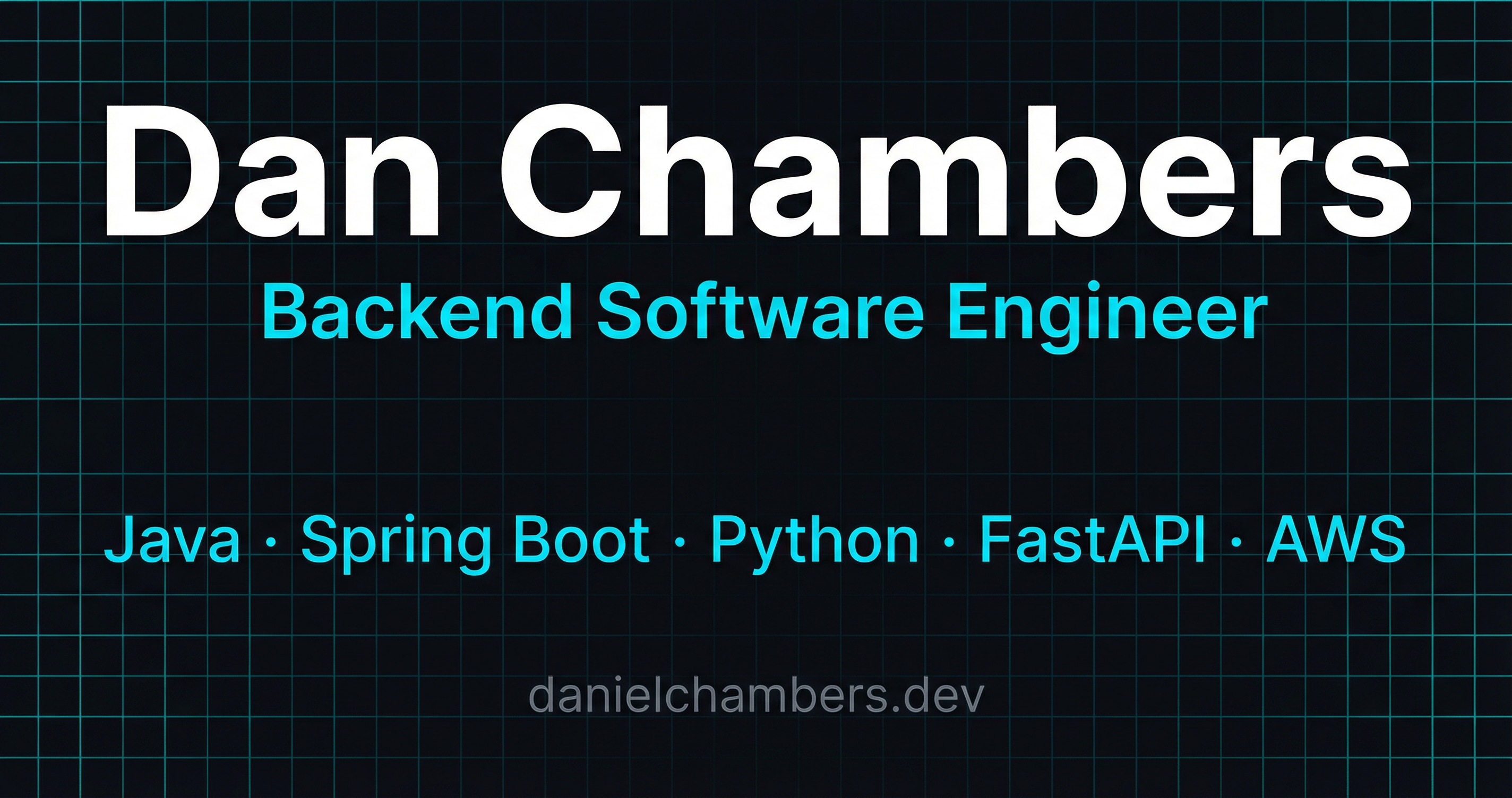 Daniel Chambers | Senior SDET & Backend Engineer